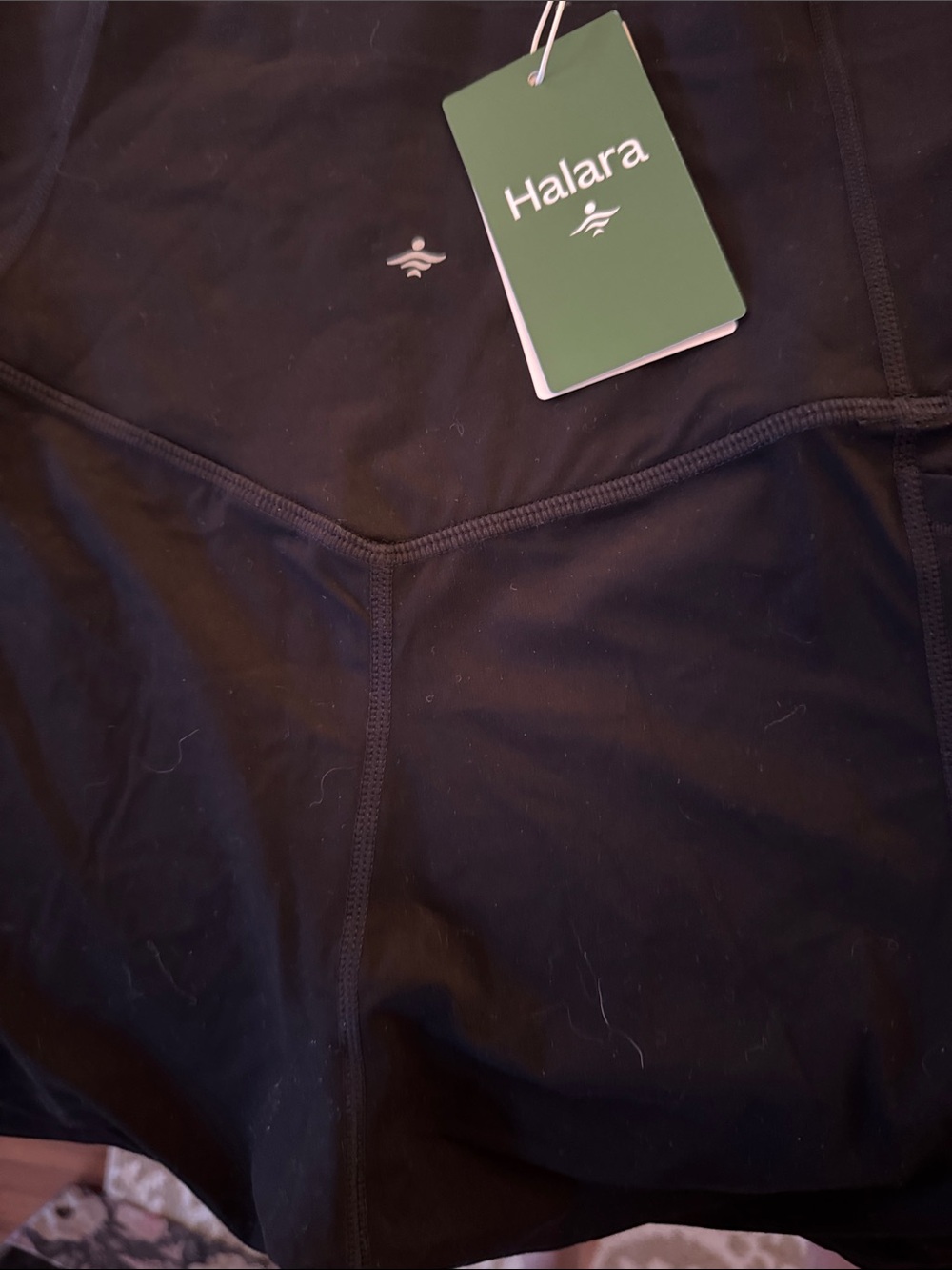 HALARA High-Waist Black Bike Shorts